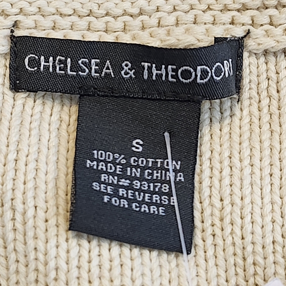 Chelsea & Theodore Cream Knit Sweater - Picture 6 of 6